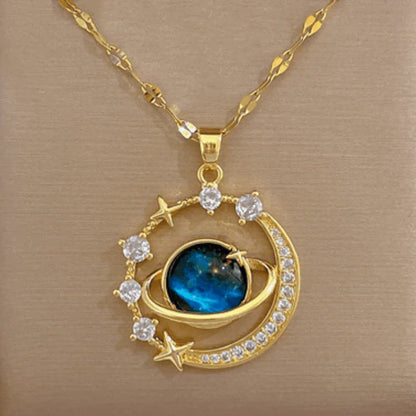 COLLAR SATURNO + CAJA DE REGALO