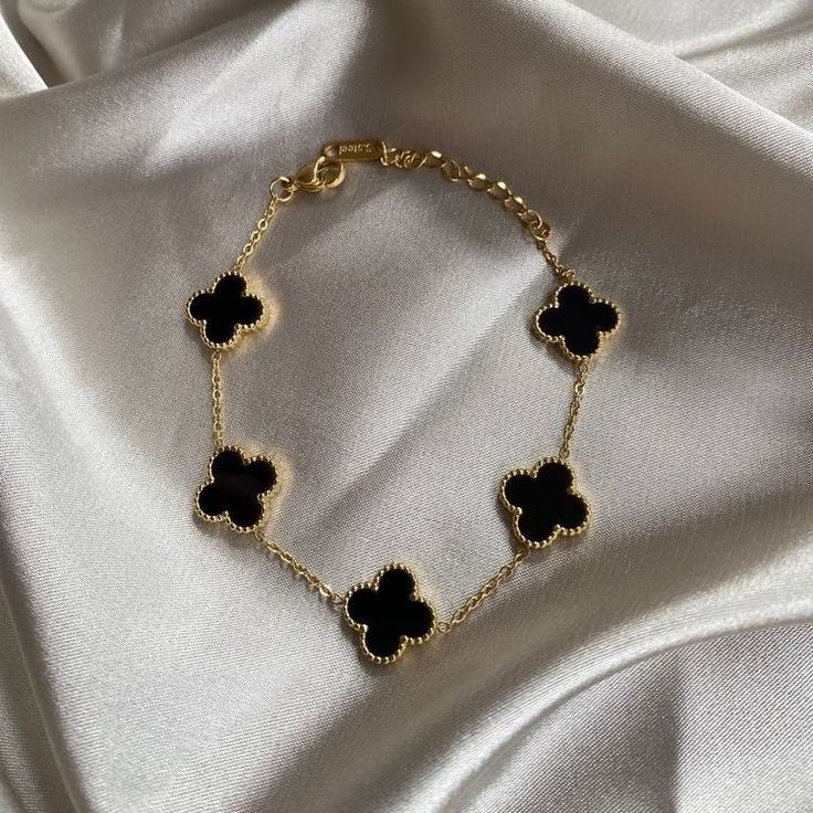 PULSERA TREBOL - VAN CLEFF + CAJA DE REGALO