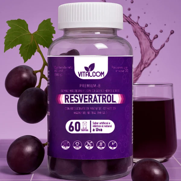 GOMITAS DE RESVERATROL LONGEVIC™  + PAGO CONTRAENTREGA